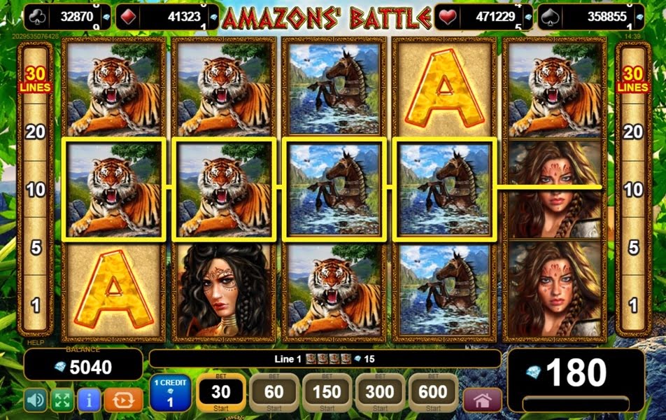 Bonusová hra Amazons' Battle